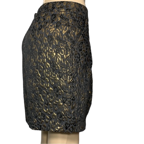 Gorgeous Michael KORS Gold and Black Luxury Skirt Size 6 - Picture 4 of 15